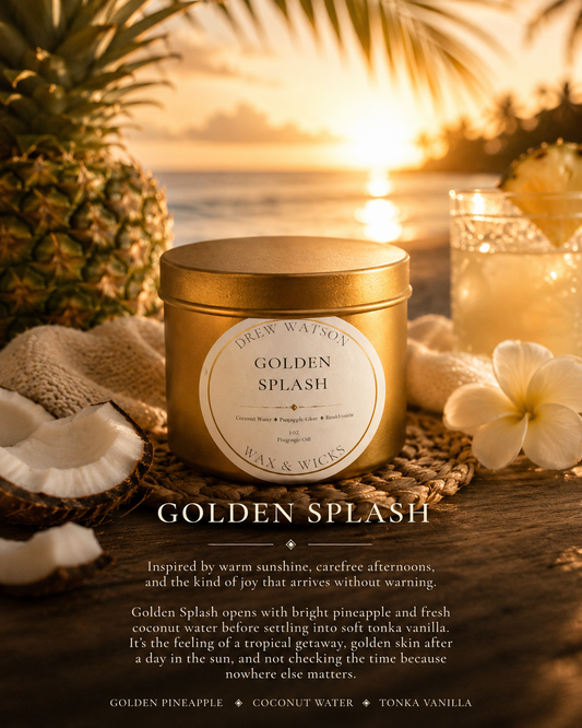 Golden Splash | 3 oz Luxury Candle