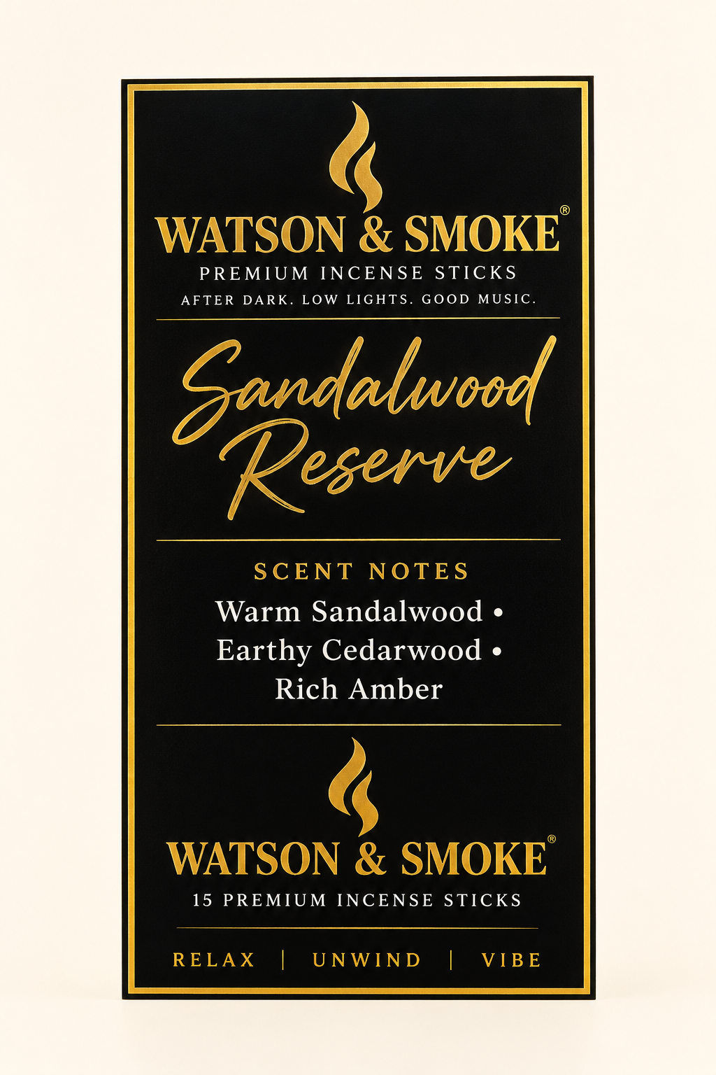 Sandalwood Reserve label artwork