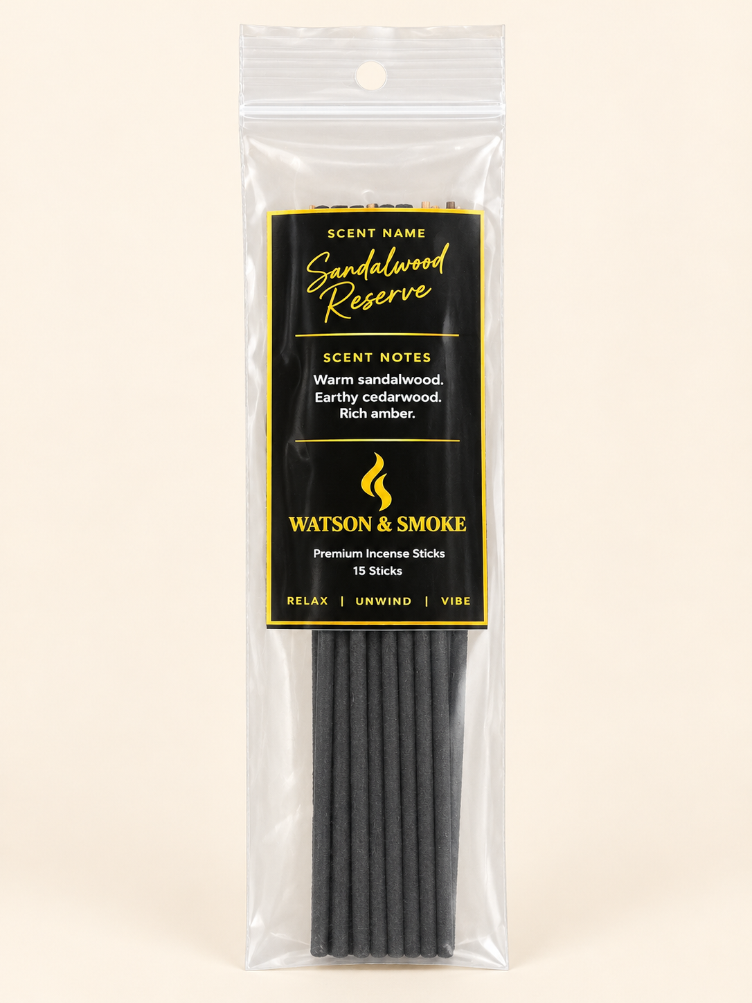 Sandalwood Reserve bag of 15 incense sticks